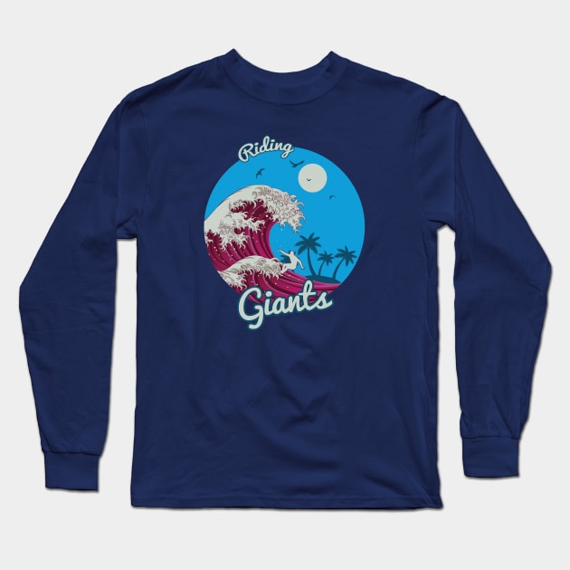 Riding Giants Long Sleeve T-Shirt by slawisa